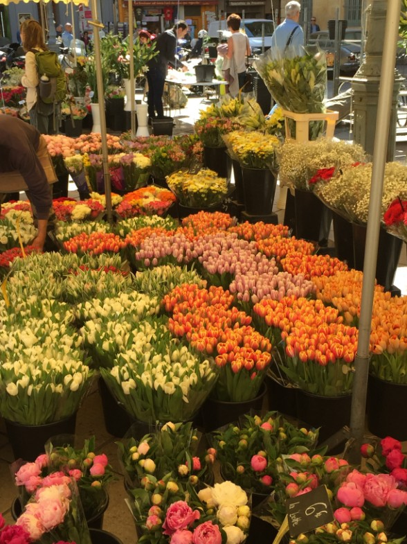 Aix market - part of the flower section