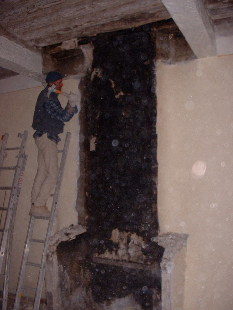 Demolition of the chimney