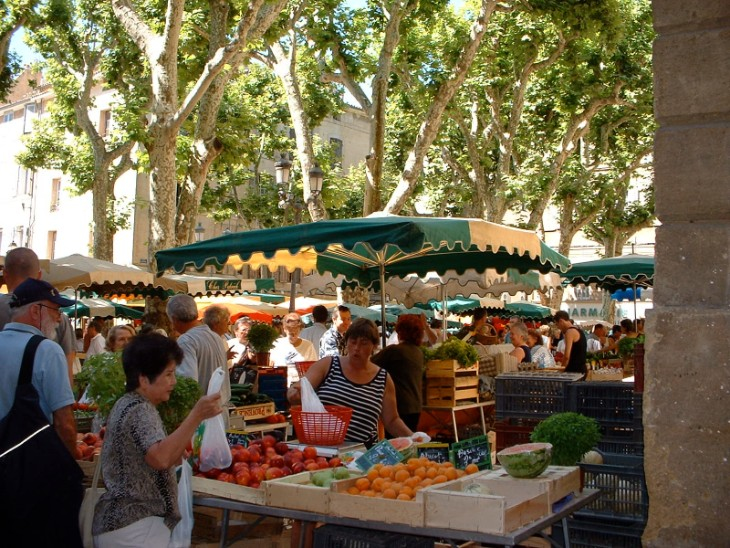 Aix market - fruit & veg