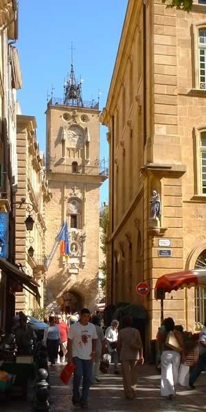 Clock tower in Aix-en-Provence